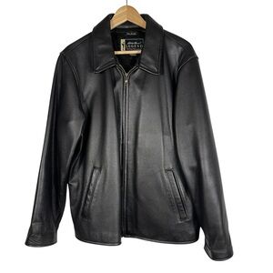 Eddie Bauer Women's XL Black Vintage Stine Legend Motorcycle Soft Leather Jacket